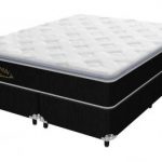 Cama Box Queen Size (Box + Colchão) Plumatex Molas - Ensacadas Pocket 28cm de Altura Magnum