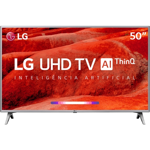 Smart TV LED 50 LG Ultra HD 4K Thinq AI Conversor Digital Integrado Wi-Fi 4 HDMI 2 USB PiP