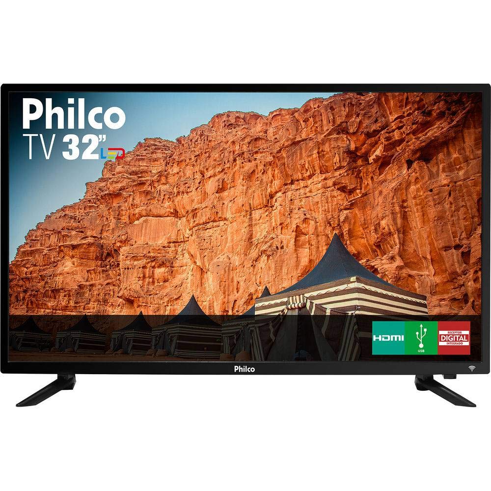 TV LED 32 Philco PTV32C30D HD com Conversor Digital 2 HDMI 1 USB 60Hz – Preta