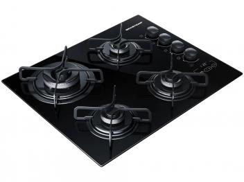 Cooktop 4 Bocas Brastemp à Gás GLP Preto Ative BDT62