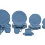 Aparelho de Jantar 30 Peças Porcelarte Cerâmica - Redondo Azul Prime